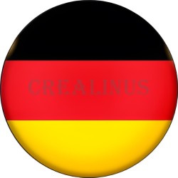 Badge Magnet Aimant 75 m/m avec Motif Drapeau (Allemagne)