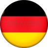 Badge Magnet Aimant 75 m/m avec Motif Drapeau (Allemagne)