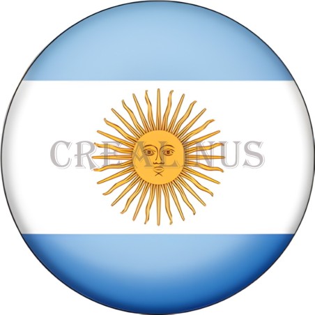 Badge Magnet Aimant 75 m/m avec Motif Drapeau (Argentine)