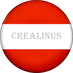 Badge Magnet Aimant 75 m/m avec Motif Drapeau (Autriche)