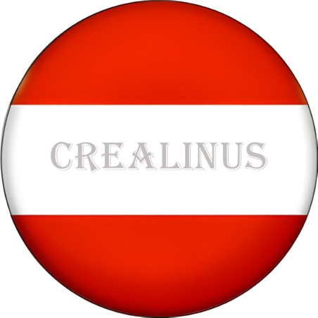 Badge Magnet Aimant 75 m/m avec Motif Drapeau (Autriche)