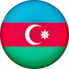 Badge Magnet Aimant 75 m/m avec Motif Drapeau (Azerbaïdjan)