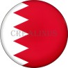 Badge Magnet Aimant 75 m/m avec Motif Drapeau (Bahreïn)