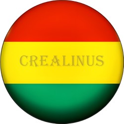 Badge Magnet Aimant 75 m/m avec Motif Drapeau (Bolivie)