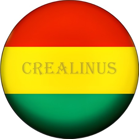 Badge Magnet Aimant 75 m/m avec Motif Drapeau (Bolivie)