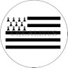 Badge Magnet Aimant 75 m/m avec Motif Drapeau (Bretagne)