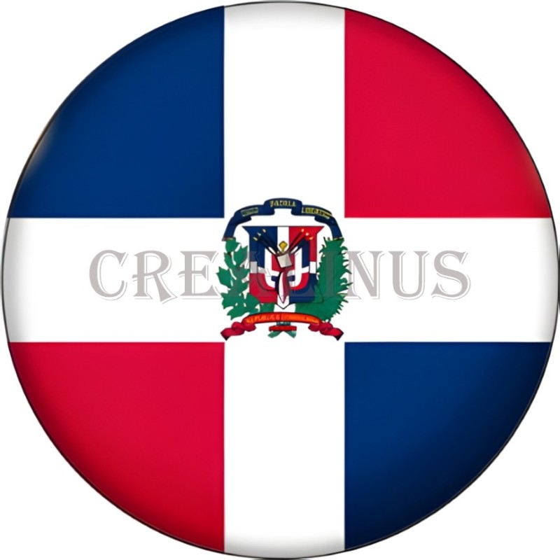 Badge Magnet Aimant 75 m/m avec Motif Drapeau (Caraïbes)