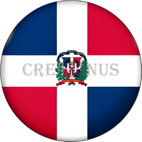 Badge Magnet Aimant 75 m/m avec Motif Drapeau (Caraïbes)