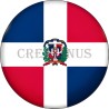 Badge Magnet Aimant 75 m/m avec Motif Drapeau (Caraïbes)