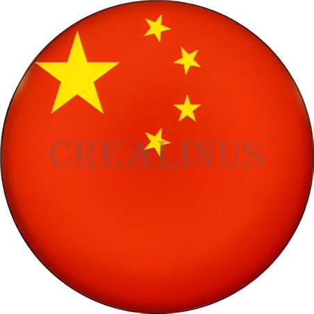 Badge Magnet Aimant 75 m/m avec Motif Drapeau (Chine)