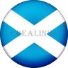Badge Magnet Aimant 75 m/m avec Motif Drapeau (Ecosse)