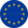 Badge Magnet Aimant 75 m/m avec Motif Drapeau (Europe)