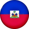 Badge Magnet Aimant 75 m/m avec Motif Drapeau (Haïti)