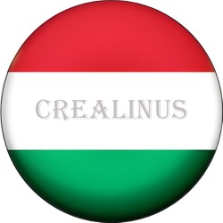 Badge Magnet Aimant 75 m/m avec Motif Drapeau (Hongrie)