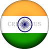 Badge Magnet Aimant 75 m/m avec Motif Drapeau (Inde)
