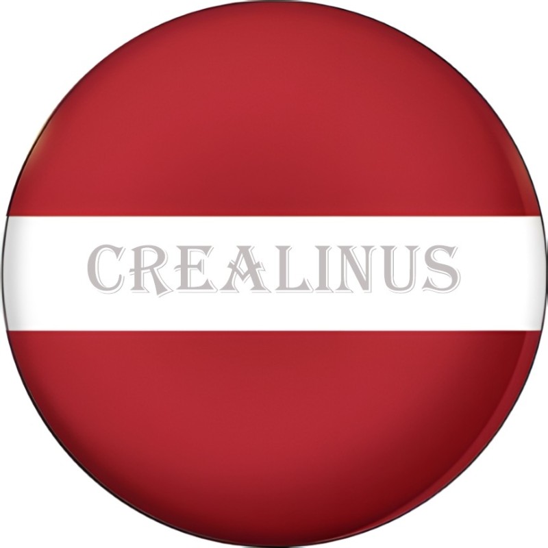 Badge Magnet Aimant 75 m/m avec Motif Drapeau (Lettonie)