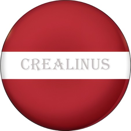 Badge Magnet Aimant 75 m/m avec Motif Drapeau (Lettonie)