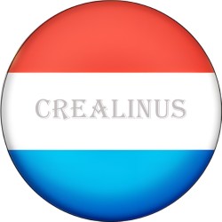 Badge Magnet Aimant 75 m/m avec Motif Drapeau (Luxembourg)