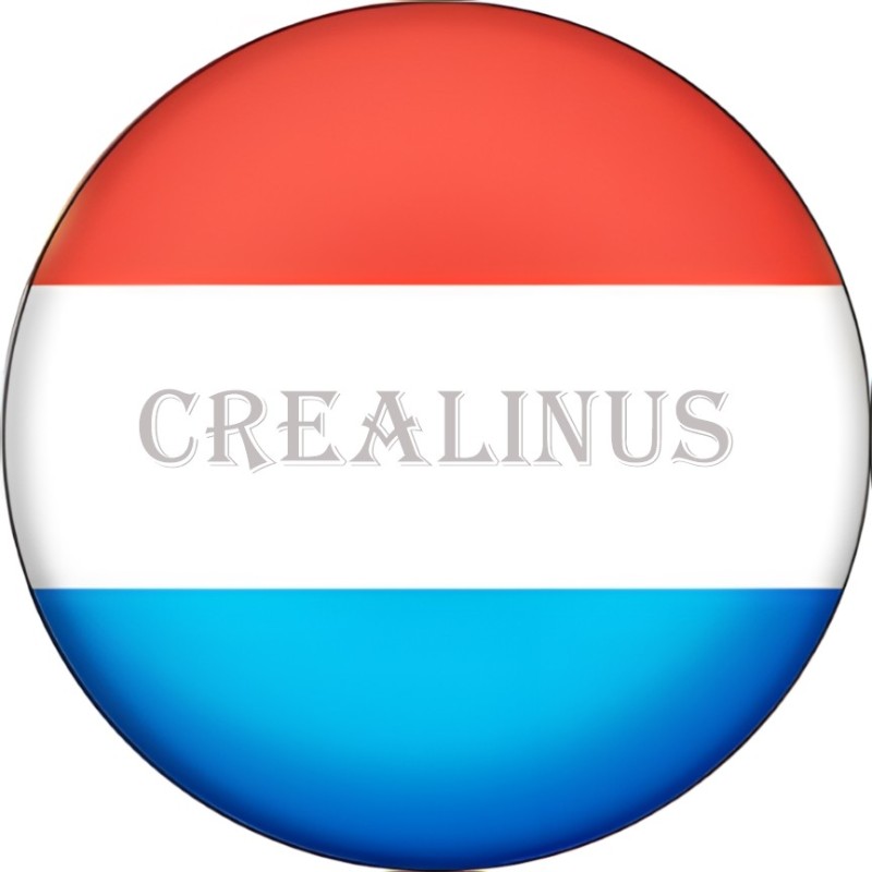 Badge Magnet Aimant 75 m/m avec Motif Drapeau (Luxembourg)