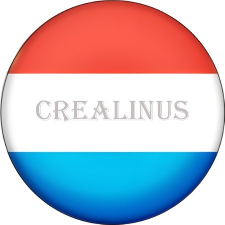 Badge Magnet Aimant 75 m/m avec Motif Drapeau (Luxembourg)