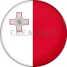 Badge Magnet Aimant 75 m/m avec Motif Drapeau (Malte)
