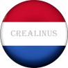 Badge Magnet Aimant 75 m/m avec Motif Drapeau (Pays-Bas)