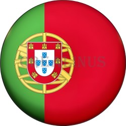 Badge Magnet Aimant 75 m/m avec Motif Drapeau (Portugal)