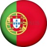 Badge Magnet Aimant 75 m/m avec Motif Drapeau (Portugal)
