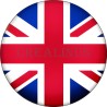 Badge Magnet Aimant 75 m/m avec Motif Drapeau (Royaume-Uni)