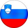 Badge Magnet Aimant 75 m/m avec Motif Drapeau (Slovénie)