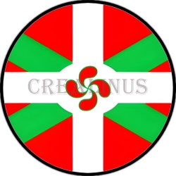 Stickers en Vinyle imperméable adhésif Drapeau (Basque).