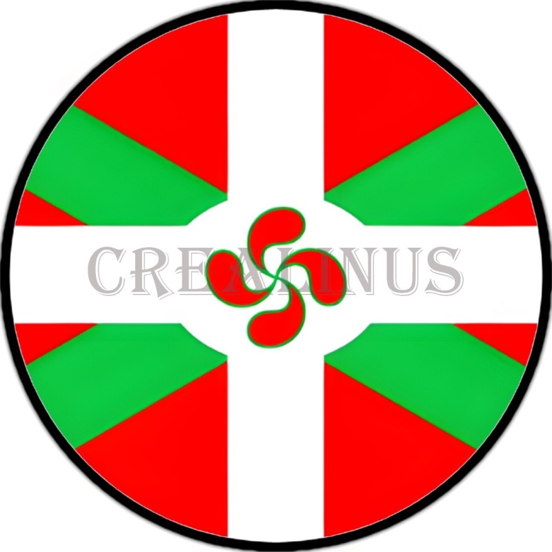 Stickers en Vinyle imperméable adhésif Drapeau (Basque).