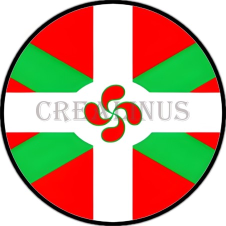 Stickers en Vinyle imperméable adhésif Drapeau (Basque).