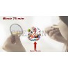 Badge Miroir Cosmétique de 75 m/m avec Motif divers.
