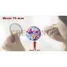 Badge Miroir Cosmétique de 75 m/m avec Motif divers.