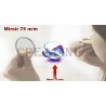 Badge Miroir Cosmétique de 75 m/m avec Motif divers.