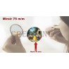 Badge Miroir Cosmétique de 75 m/m avec Motif divers.