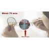 Badge Miroir Cosmétique de 75 m/m avec Motif divers.