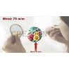 Badge Miroir Cosmétique de 75 m/m avec Motif divers.