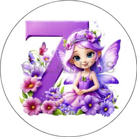 Badge Miroir Cosmétique de 75 m/m avec Motif floral de lettres de A à Z.