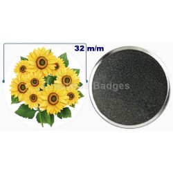 Badge aimant de réfrigérateur en métal 32 m/m avec Motif  (livraison offerte)