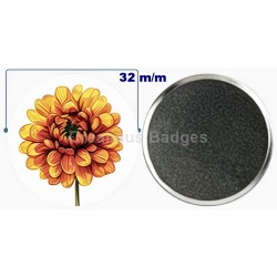 Badge aimant de réfrigérateur en métal 32 m/m avec Motif  (livraison offerte)