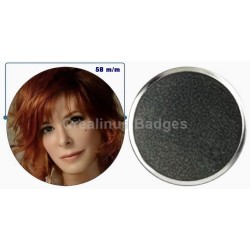 Badge aimant de réfrigérateur en métal 58 m/m avec Motif (livraison offerte)