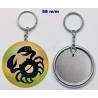 Badge Porte-Clés en métal 58 m/m avec Motif  (CANCER) (livraison offerte)