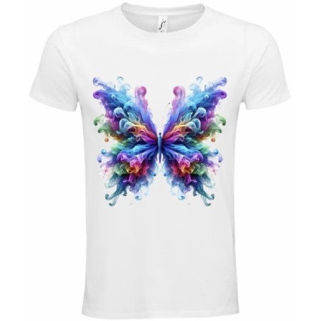 T-Shirt Unisexe Personnalisé Col Rond Ajusté Blanc 21x21 cm +/-.