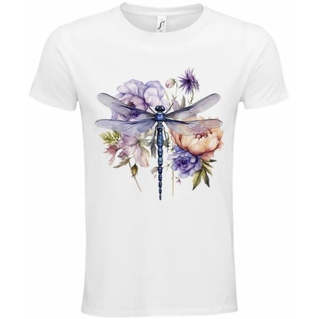 T-Shirt Unisexe Personnalisé Col Rond Ajusté Blanc 21x21 cm +/-.