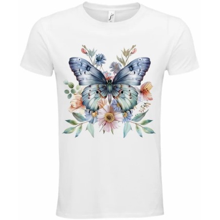 T-Shirt Unisexe Personnalisé Col Rond Ajusté Blanc 21x21 cm +/-.