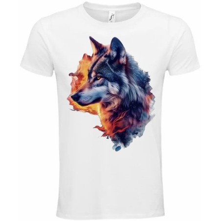 T-Shirt Unisexe Personnalisé Col Rond Ajusté Blanc 21x21 cm +/-.