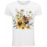 T-Shirt Unisexe Personnalisé Col Rond Ajusté Blanc 21x21 cm +/-.