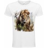 T-Shirt Unisexe Personnalisé Col Rond Ajusté Blanc 21x21 cm +/-.